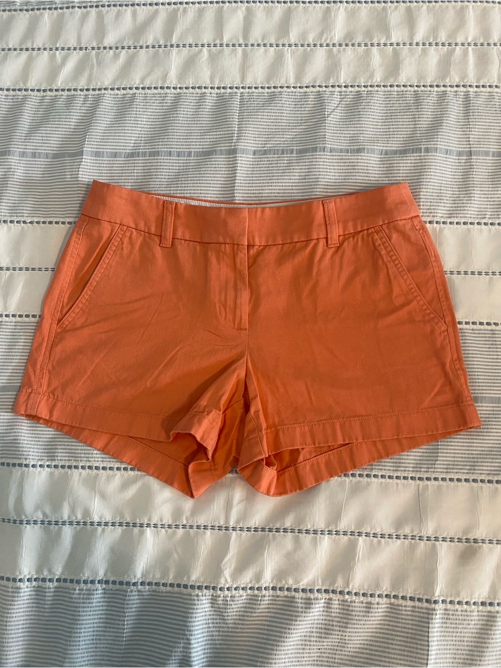 J. Crew Orange Tailored Cotton Shorts